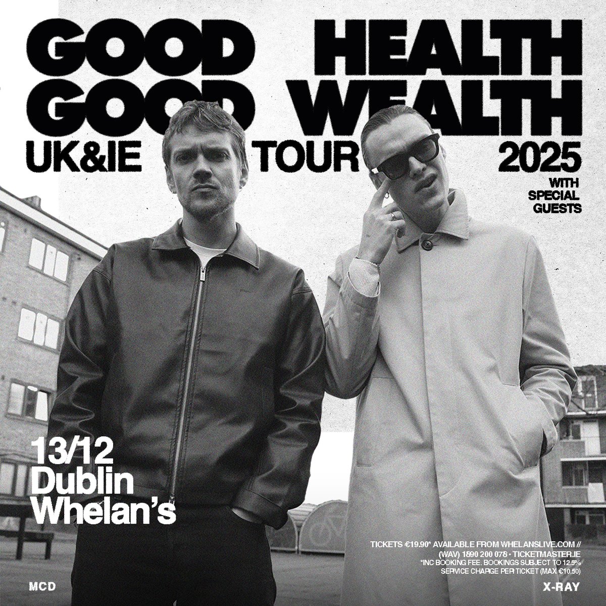 💥 London-based alternative indie and hip-hop duo Good Health Good Wealth (<a href="/ghgwmusic/">Good Health Good Wealth</a>) come to <a href="/whelanslive/">Whelan's</a> Upstairs, Dublin on 13 December 2025.

🎟️ Tickets on sale Friday at 10am bit.ly/4jojOtf