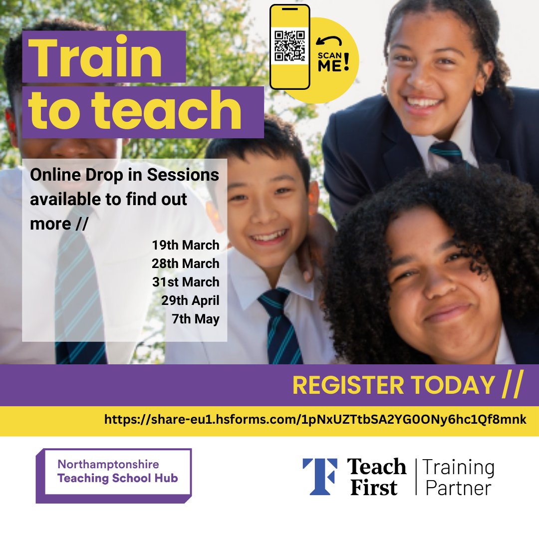 Train to Teach with Northants Teaching School Hub tweet media