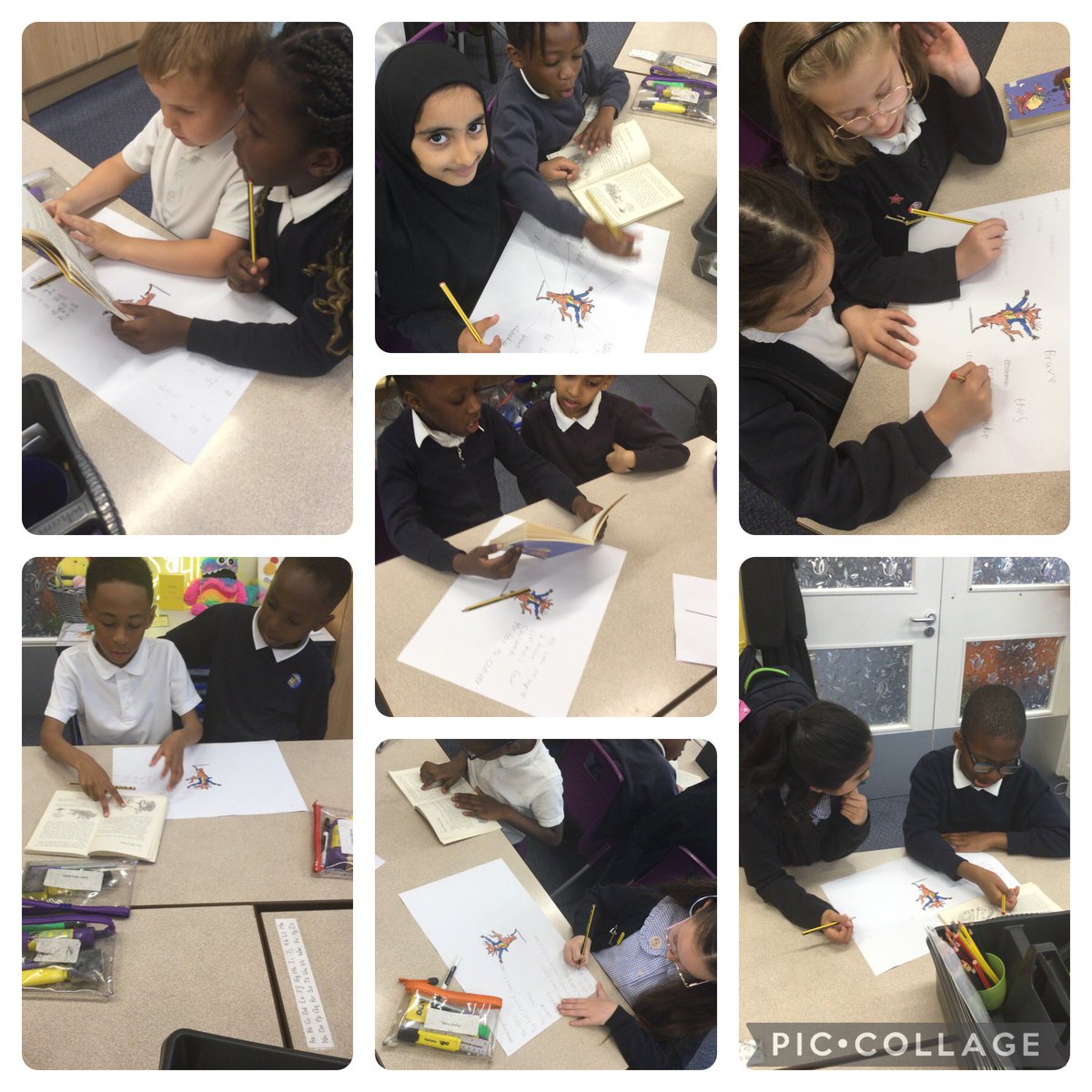 PindersPrimary's tweet photo. In Read and respond Year 2 are retrieving information about our main character Mr Fox #ppreading https://t.co/8AxXtxOc1K