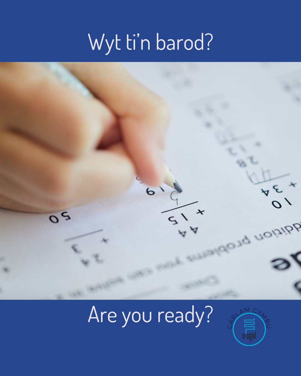Jyst dros wythnos i fynd tan yr arholiad TGAU cyntaf. Wyt ti’n barod? 

Fideos adolygu TGAU Mathemateg Rhifedd 👉 buff.ly/Gn8Mxps 

Just over a week to go until the first GCSE exam. Are you ready? 

GCSE Maths Numeracy revision videos 👉 buff.ly/lNbLPDY