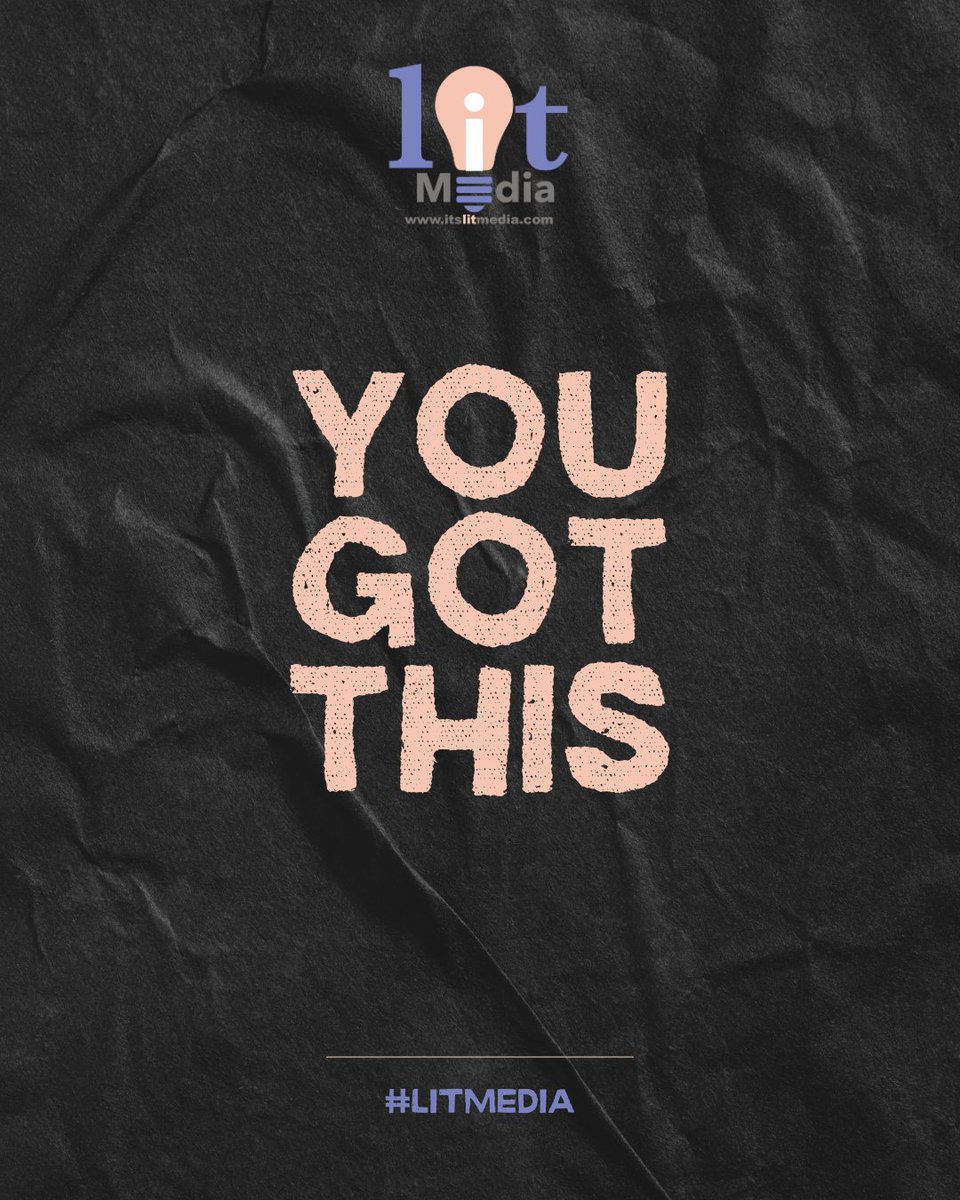 Here's some Monday motivation! Have an amazing week.
.
.
itslitmedia.com
.
#LITMedia #ItsLITMedia #YouGotThis #Motivation #MondayMotivation #Mantra #LetsGetIt