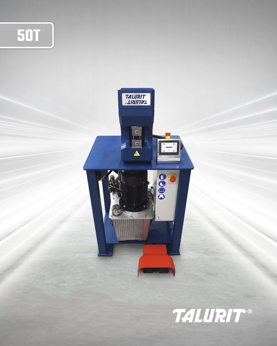 Small but mighty — now even smarter &amp; safer! 💪 Our popular Talurit® 50T swager has been thoughtfully updated with valuable improvements.  ✔️ Learn more at talurit.com/news | #Talurit #wirerope #swager #rigging #AWRF