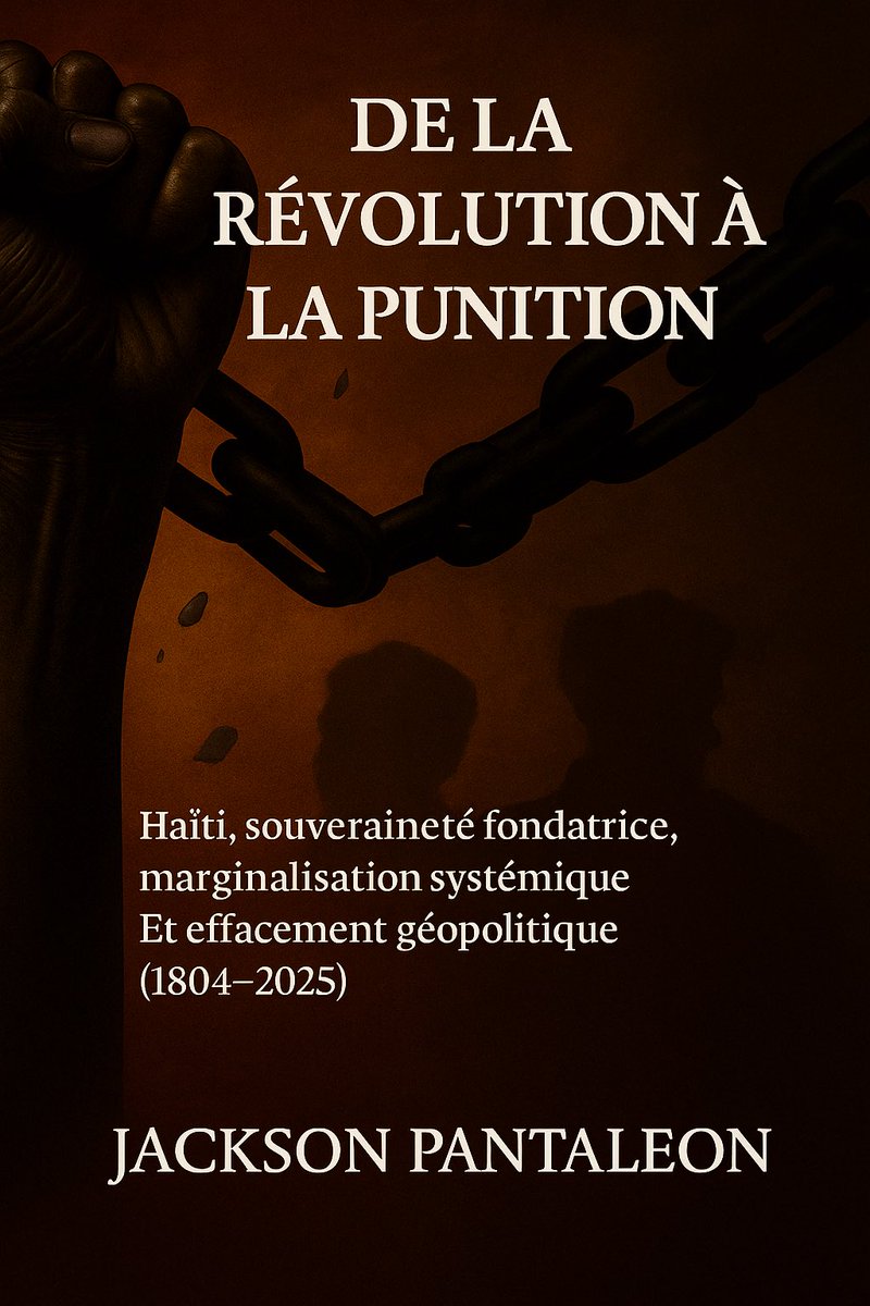 Pantaj9's tweet photo. 221 ans après avoir brisé ses chaînes, Haïti paie toujours pour avoir été le premier.
« De la Révolution à la Punition » 
l’histoire d’une liberté que le monde n’a jamais pardonnée.
#HistoireNoire #Mémoire
Disponibles sur Amazon https://t.co/9SvW1oqJYJ

https://t.co/7QoyYV2RO5 https://t.co/WeWmNc4Ife