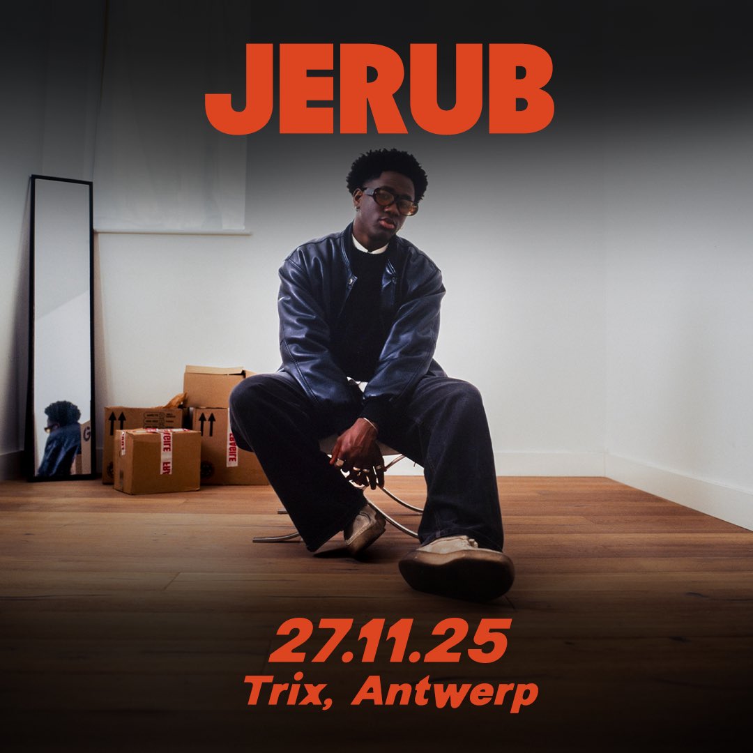 NIEUW - JERUB combineert soulvolle pop met elementen van indierock en gospel tot een herkenbaar, uniek en intrigerend geluid. Op vrijdag 27 november komt hij naar Trix!

/ TICKETS zijn te koop vanaf vrijdag 2 mei om 10 uur via tinyurl.com/JERUB-Trix