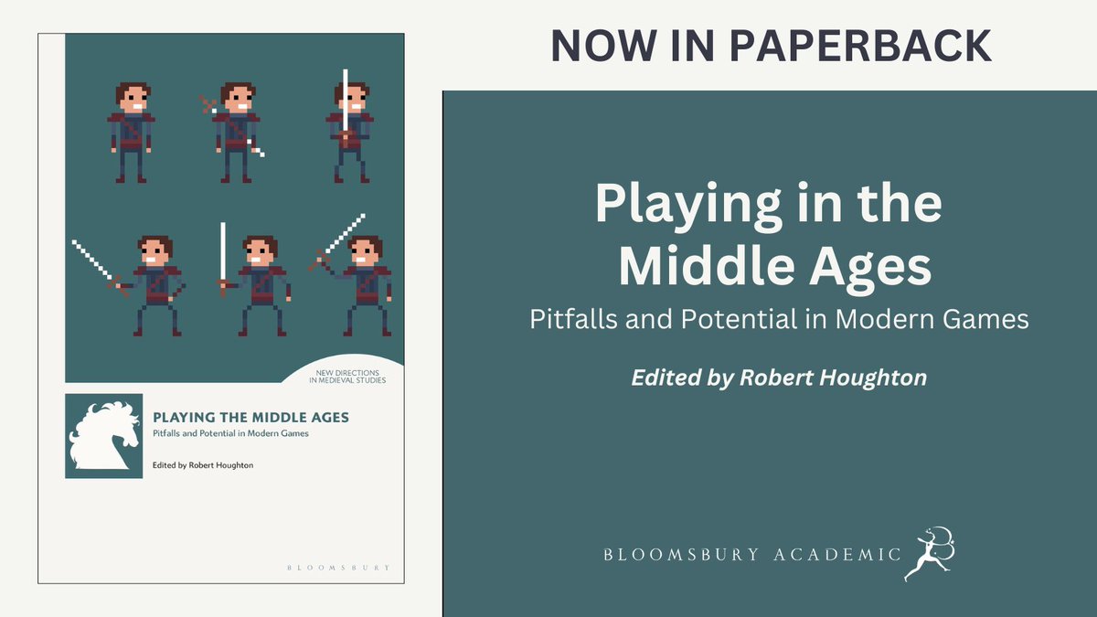 Bloomsbury History (@bloomsburyhist) on Twitter photo Playing the Middle Ages: Pitfalls and Potential in Modern Games edited by <a href="/RobEHoughton/">Robert Houghton</a> addresses the many ways in which different formats and genre of games represent the middle ages, from Dungeons and Dragons to Assassin’s Creed.
Now in paperback! 📙 bit.ly/43UiOrX Playing the Middle Ages: Pitfalls and Potential in Modern Games edited by <a href="/RobEHoughton/">Robert Houghton</a> addresses the many ways in which different formats and genre of games represent the middle ages, from Dungeons and Dragons to Assassin’s Creed.
Now in paperback! 📙 bit.ly/43UiOrX