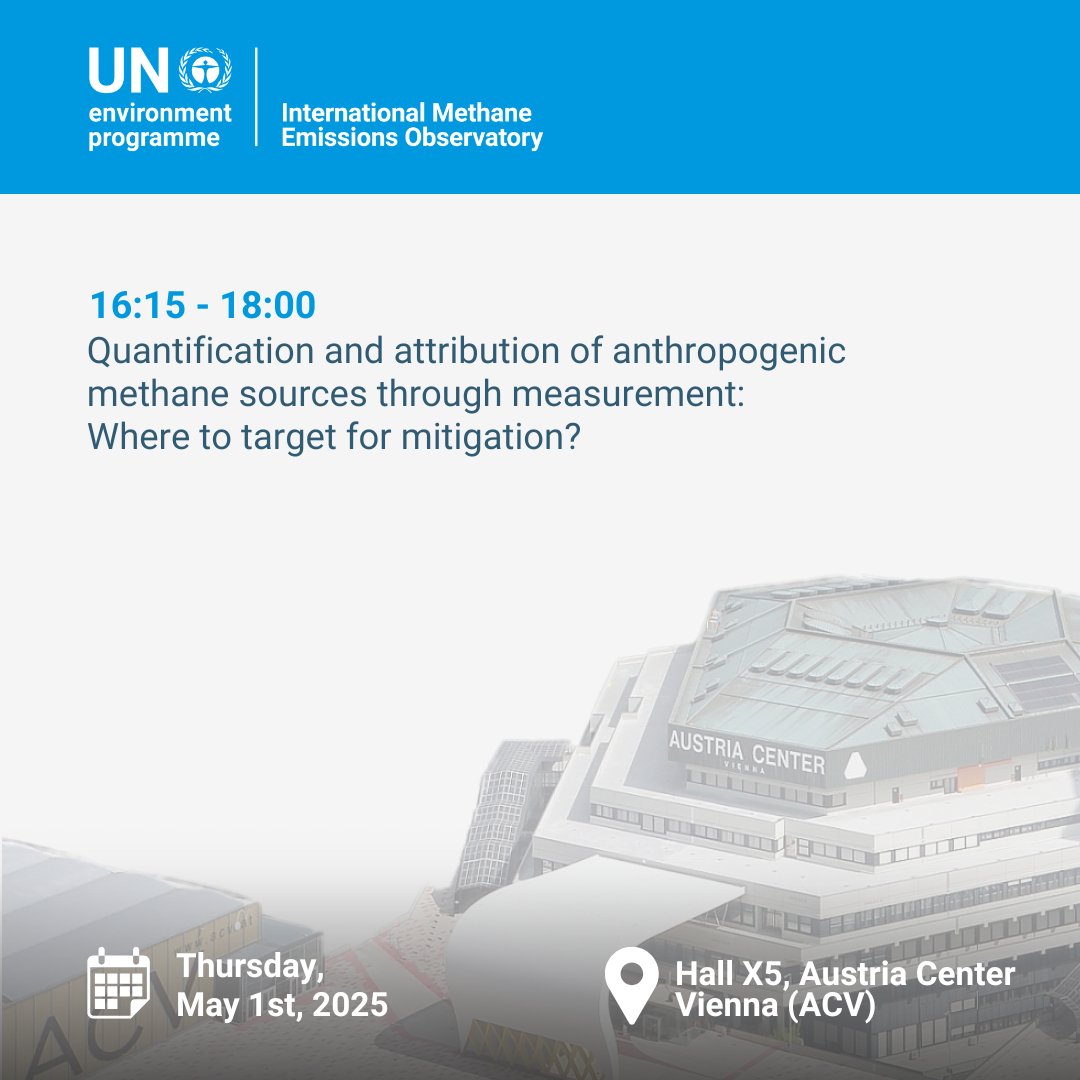 International Methane Emissions Observatory (IMEO) (@methanedata) on Twitter photo 📍 Attending <a href="/EuroGeosciences/">European Geosciences Union</a> General Assembly and want to learn about the latest in methane science? Check out the range of sessions featuring science supported by <a href="/UNEP/">UN Environment Programme</a>’s IMEO.
🧵
#EGU25 📍 Attending <a href="/EuroGeosciences/">European Geosciences Union</a> General Assembly and want to learn about the latest in methane science? Check out the range of sessions featuring science supported by <a href="/UNEP/">UN Environment Programme</a>’s IMEO.
🧵
#EGU25