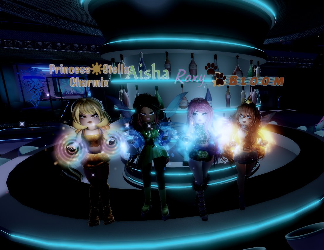 MAB3LPINES's tweet photo. Had a little idea with gang tonight.. 🔥
@OgDraculaura , @axeldamien7561 , @Weirdorito
-
#WinxClub #RoxyWinx #BloomWinx #AishaWinx #StellaWinx #RoyaleHigh https://t.co/nO4L2PHTRs
