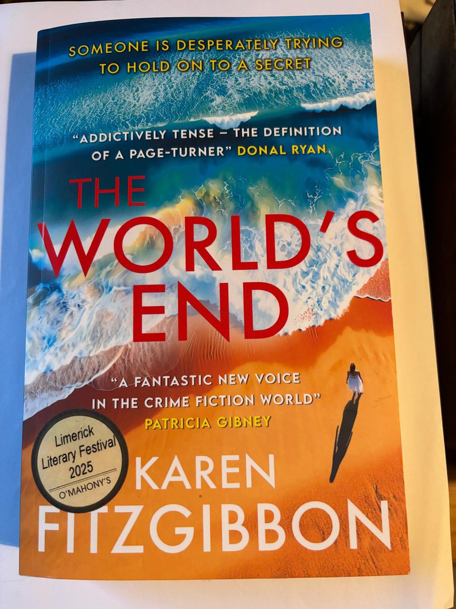 Read Irish Women Challenge 2025: 
Day 27: A book with a mystery- The World’s End by Karen Fitzgibbon 

#readirishwomen #books #irish #womenwriters #authors #readmorebooks