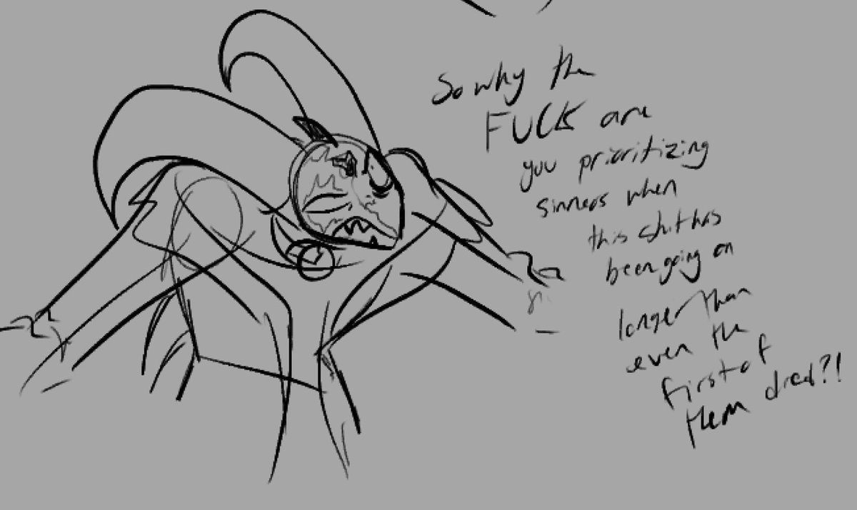 ashpentagram's tweet photo. Posted it on priv but I’ve always agreed that Charlie should care about all her demons, not just the sinners 🫡

#HazbinHotel #HelluvaBoss 

#RedThreadDuo — AU tag. https://t.co/EkqiEr66dC