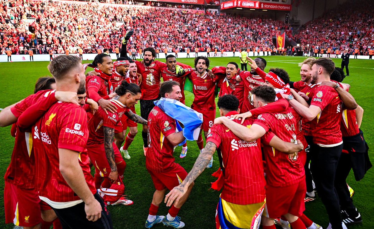 Champions Of England 🏴󠁧󠁢󠁥󠁮󠁧󠁿  2024-2025
27-04-2025
#Liverpool #YNWA