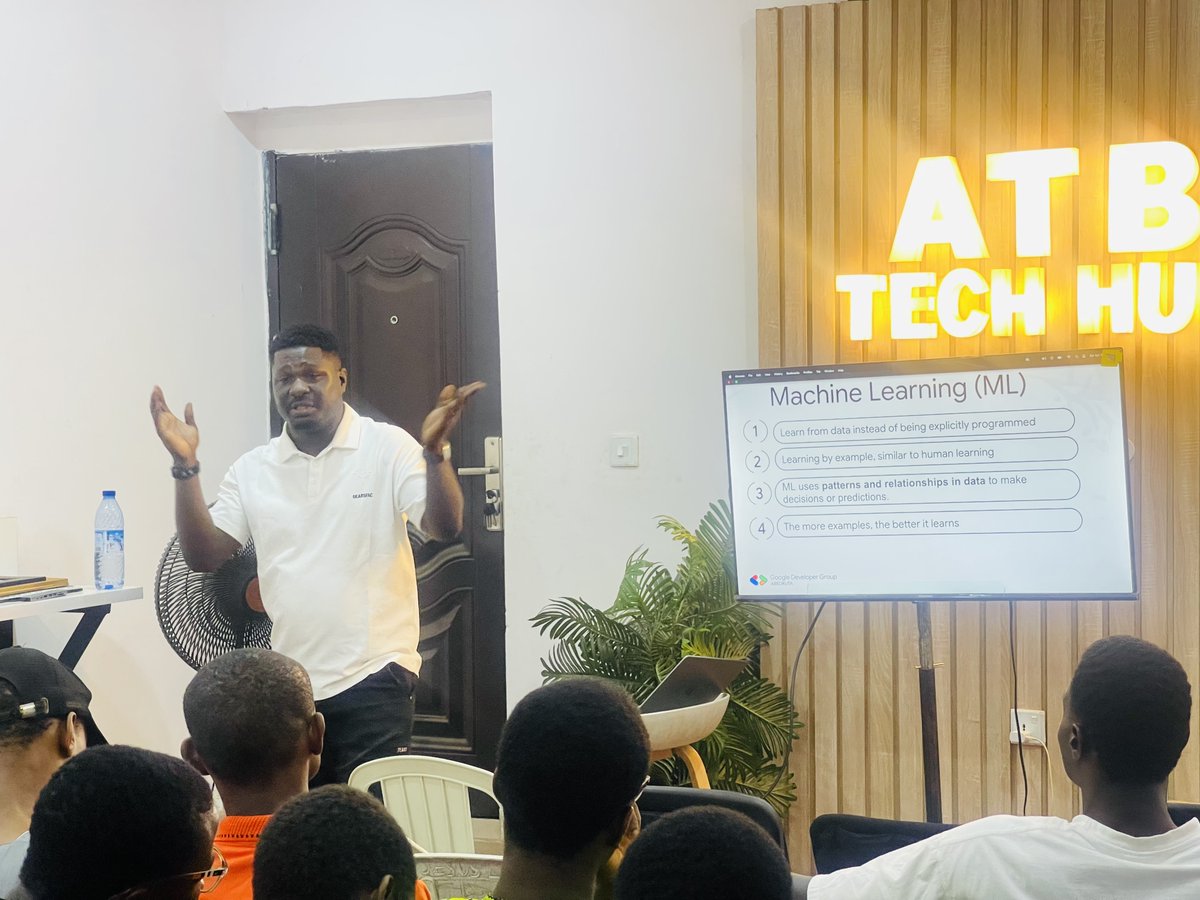 Timi471's tweet photo. I had the privilege of leading a session and workshop focused on empowering software engineers with Generative AI and hands-on Gemini integration.   Shoutout to

@engr_krooozy
for putting this together  #BuildWithAI #GDGAbeokuta #GenerativeAI #Gemini https://t.co/KadTyBSssq