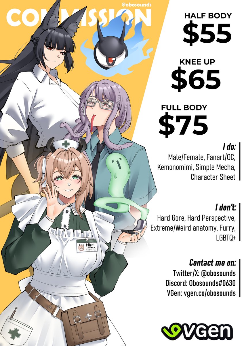 ✨Retweets are really appreciated✨
Hello! I'm open for commissions. If you interested feel free to DM me^^
More information:  obosounds.carrd.co

#VGenOpen #commission #comissionsopen #commissionart #ArtCommission