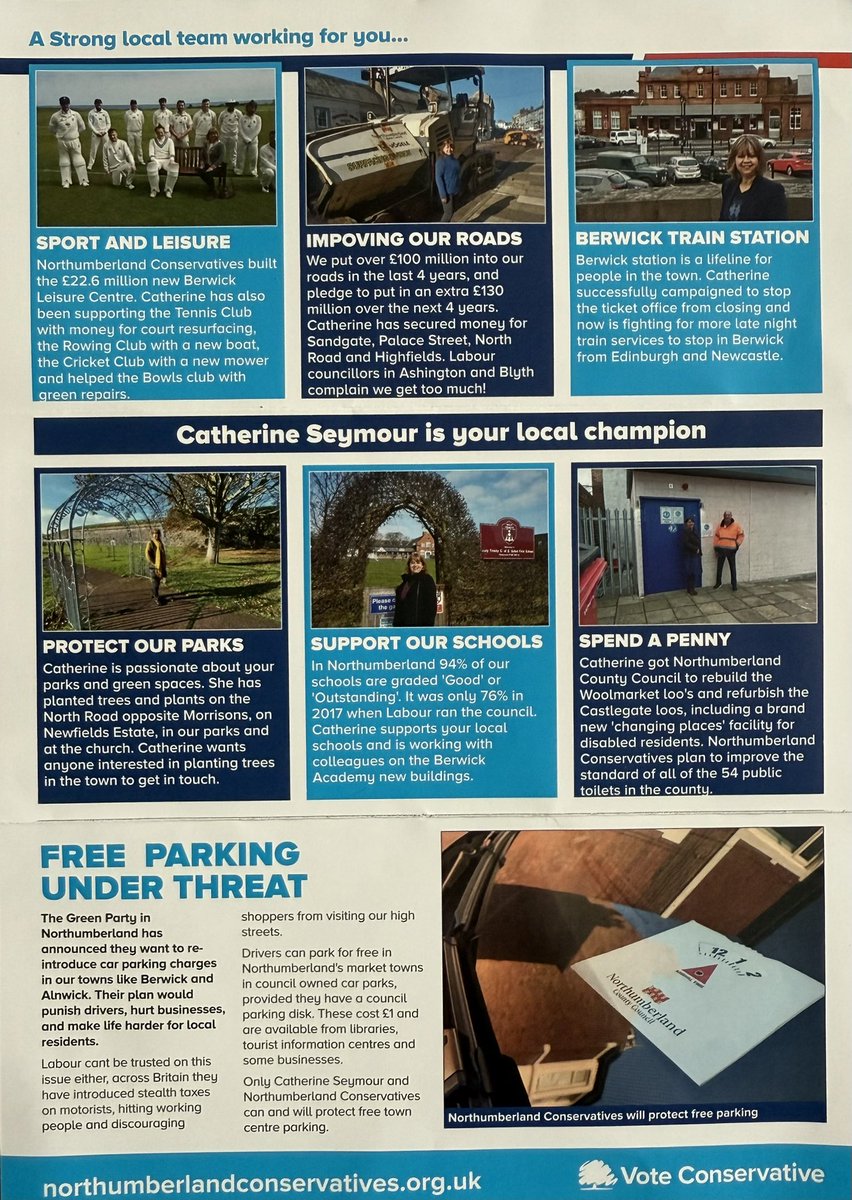 Catherine Seymour for Berwick North 
Sports and Leisure. Improving Roads
Public Toilets. Schools and Education 
Trains and Transport. 
Protecting our Parks 
Vote Catherine Seymour on 1st May