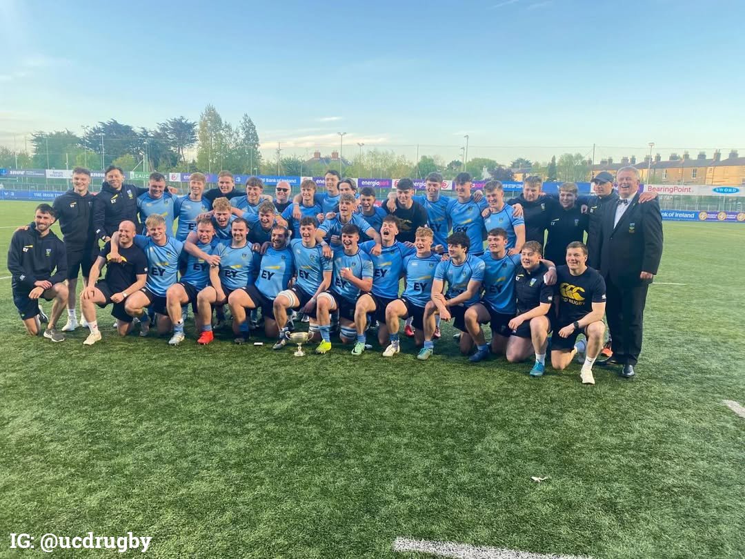🏆🏉 Champions! UCD Rugby Football Club U20 have claimed the 2025 McCorry Cup, defeating Dublin University U20 by 39-17 in last night's final at Energia Park. Congratulations 👏
