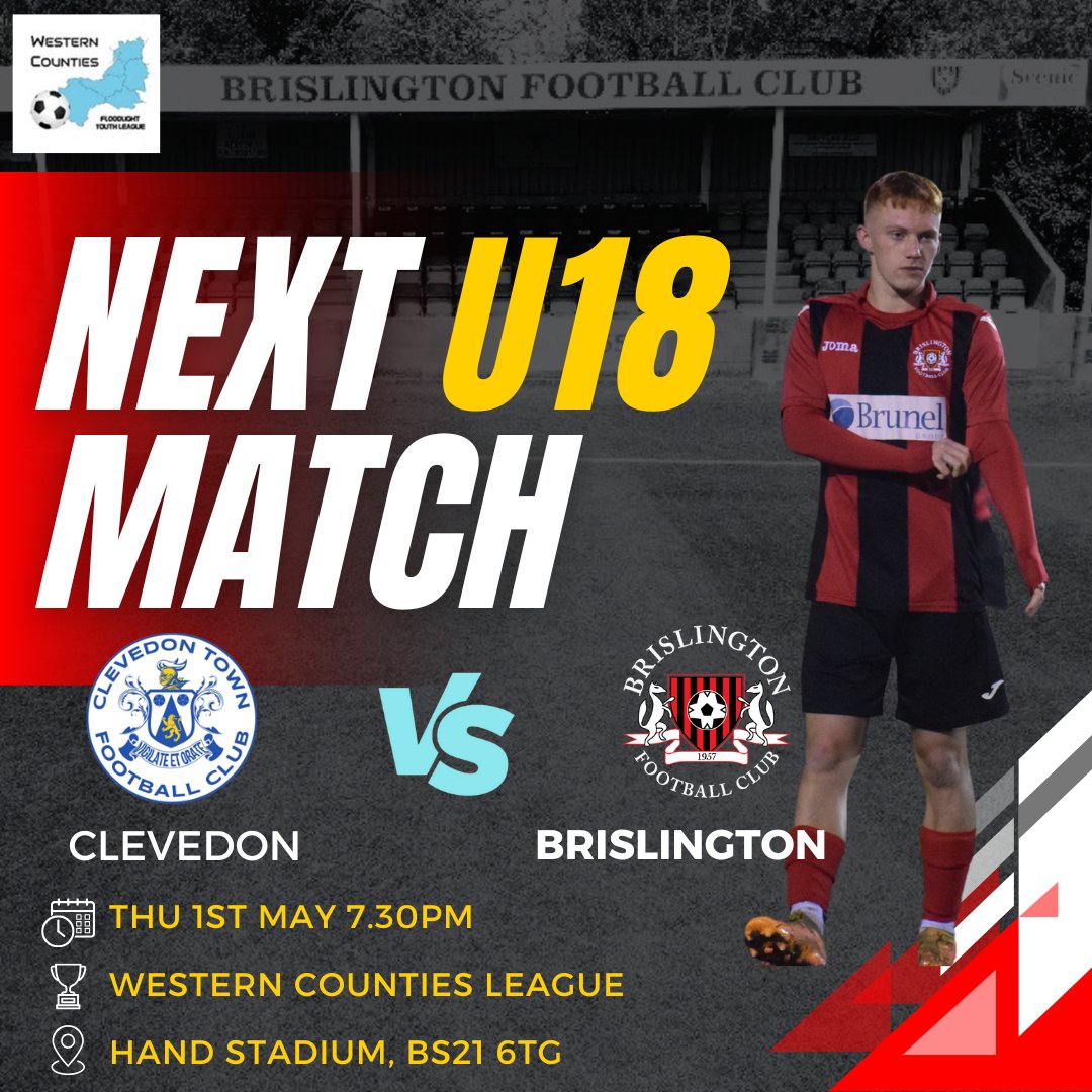 💥 We head back to Clevedon after our recent League Cup win! 💪 <a href="/BrislingtonFC/">Brislington FC</a> take on Clevedon in a must-win penultimate match – a win for either side puts them in pole position to lift the league trophy! 🏆⚽️  <a href="/wcfyl/">Western Counties Floodlight Youth League</a> <a href="/swsportsnews/">South West Sports News</a>