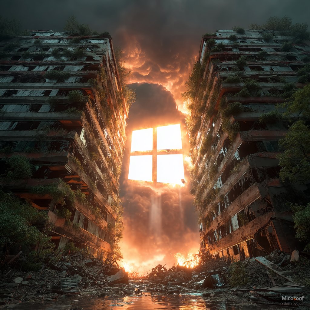 L3S3RBR13F's tweet image. These Windows are the Gates to Hell. Shit is AI generated.
#SwitchtoLinux