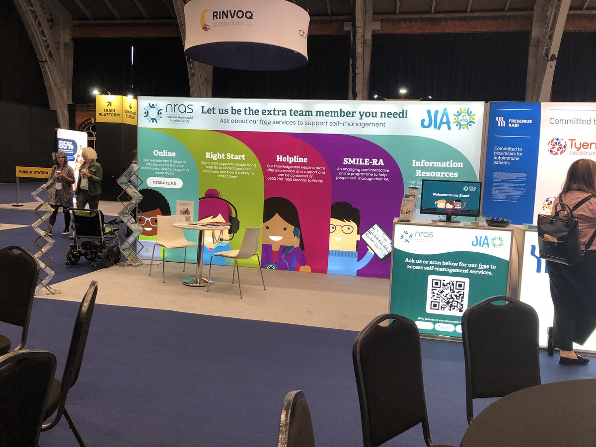 We’re looking forward to welcoming lots of HCPs to our stand 27 - let us explain all the ways we can support your RA/JIA  patients.
