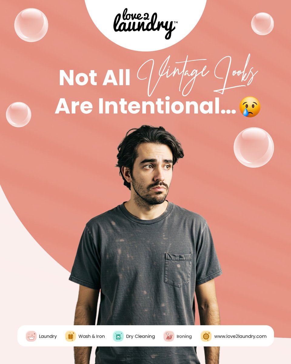 Love2Laundry's tweet image. Say goodbye to unwanted ‘vintage fades’! 😩 
Our expert laundry care keeps colors bold and beautiful.
.
love2laundry.com
.
.
#Love2Laundry #BoldAndBright #Laundryservice #Ecofriendly #Sustainable #UK #Vintagelook #NoMoreFading #LaundryDoneRight #Refreshed #London #England