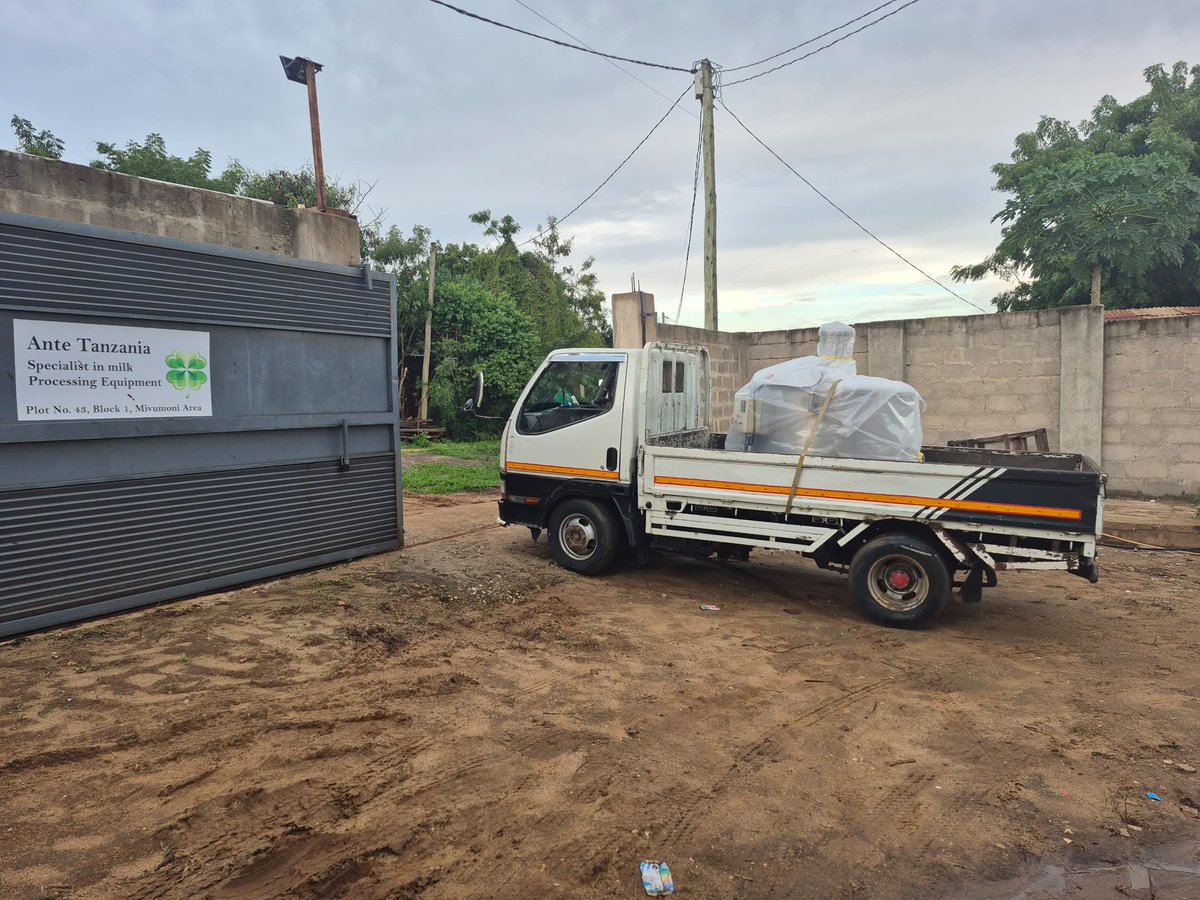 Pickup of a batch pasteurizer from Ante Tanzania for a client from Burundi 🍀🍀