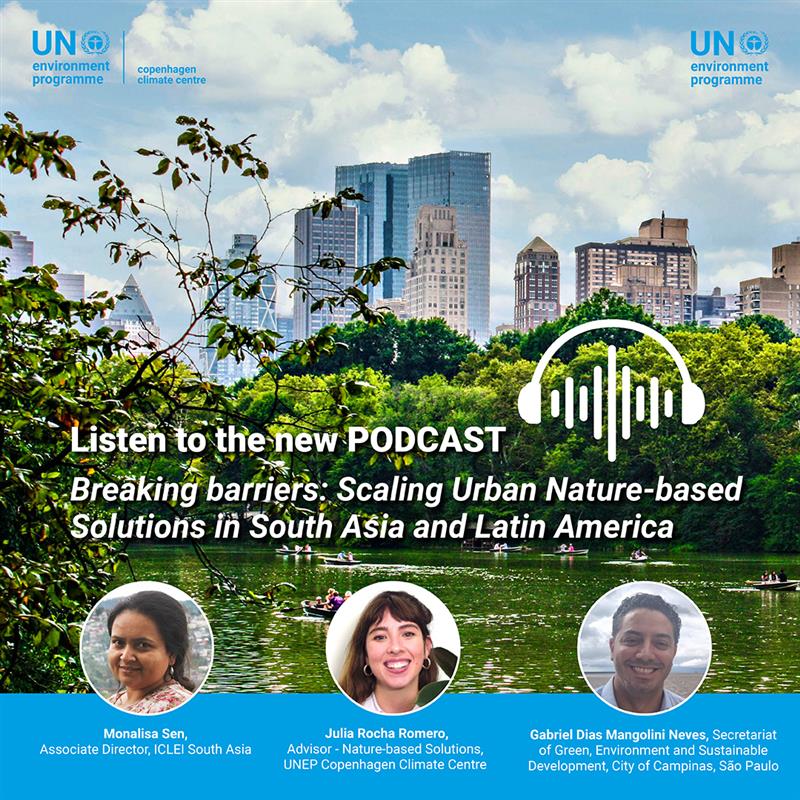 🌿Scaling Urban Nature-Based Solutions with the #ClimateTech Podcast🌍

✅Overcoming barriers to #NbS in #cities
✅Co-benefits #climate, #health and #infrastructure.
✅Insights on policies, regulations, capacity and  knowledge sharing.

🎧 Listen now: unepccc.org/the-climatetec…