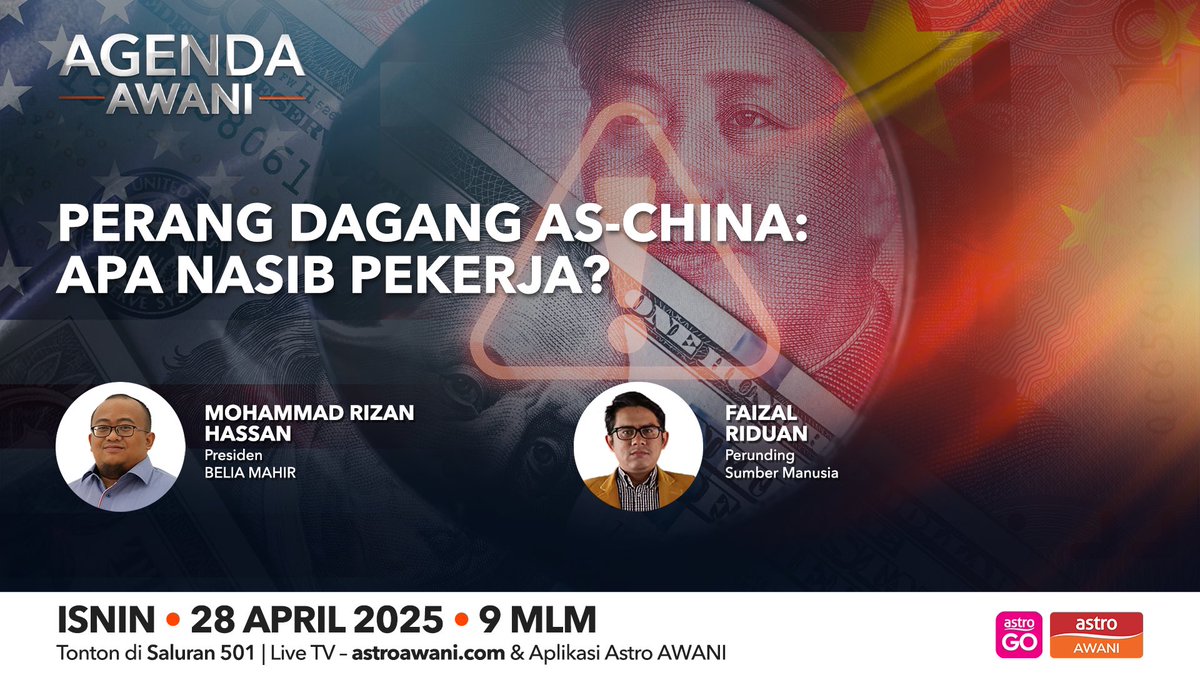 AgendaAWANI (@agendaawani) on Twitter photo Dalam ketidaktentuan risiko global, golongan pekerja dijangka berdepan dengan cabaran termasuk produktiviti, gaji dan elaun terjejas, peluang kenaikan pangkat dan latihan profesional? Jadi, apa perlu buat? <a href="/501Awani/">Astro AWANI</a> <a href="/nazrikh/">nazri kahar</a> Dalam ketidaktentuan risiko global, golongan pekerja dijangka berdepan dengan cabaran termasuk produktiviti, gaji dan elaun terjejas, peluang kenaikan pangkat dan latihan profesional? Jadi, apa perlu buat? <a href="/501Awani/">Astro AWANI</a> <a href="/nazrikh/">nazri kahar</a>
