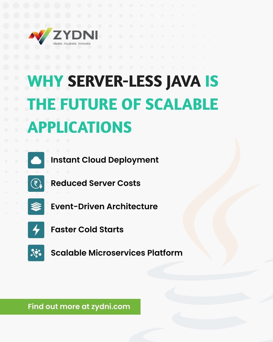 zydniofficial's tweet image. The future of app scalability is HERE โ and itโs server-less!
Why stick to old-school servers when Java can launch you into the cloud?
#NextGenApps #ServerlessRevolution #JavaInnovation