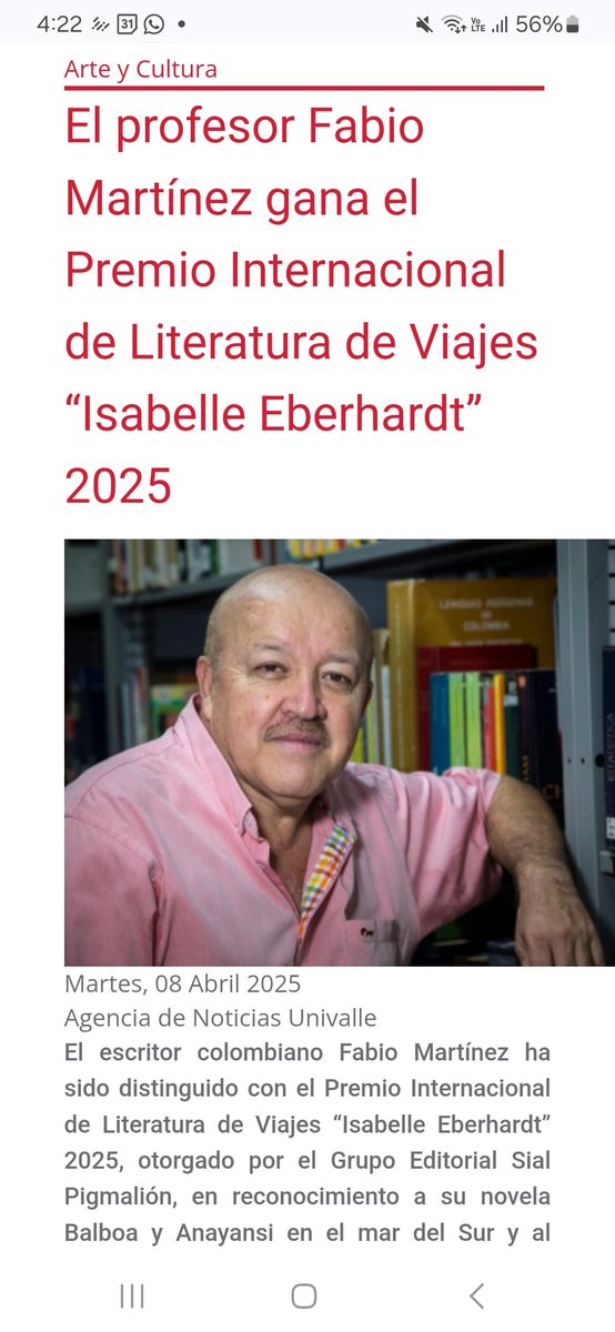Alejandro Sánchez G (@alejandro_9306) on Twitter photo La editorial <a href="/SialPigmalion/">Grupo Editorial Sial Pigmalión</a> viene promoviendo la letras caleñas/vallecaucanas con fuerza. En 2024 premió a fernando cruz y carmiña navia. En 2025, a fabio martinez. La editorial debería ser invitada de hornor al #oigamirelea o a la #Filca <a href="/lhihe/">Leydi Higidio</a> <a href="/CaliCultura/">Secretaría de Cultura - Santiago de Cali</a> <a href="/cultura_valle/">Secretaría de Cultura del Valle del Cauca</a> La editorial <a href="/SialPigmalion/">Grupo Editorial Sial Pigmalión</a> viene promoviendo la letras caleñas/vallecaucanas con fuerza. En 2024 premió a fernando cruz y carmiña navia. En 2025, a fabio martinez. La editorial debería ser invitada de hornor al #oigamirelea o a la #Filca <a href="/lhihe/">Leydi Higidio</a> <a href="/CaliCultura/">Secretaría de Cultura - Santiago de Cali</a> <a href="/cultura_valle/">Secretaría de Cultura del Valle del Cauca</a>