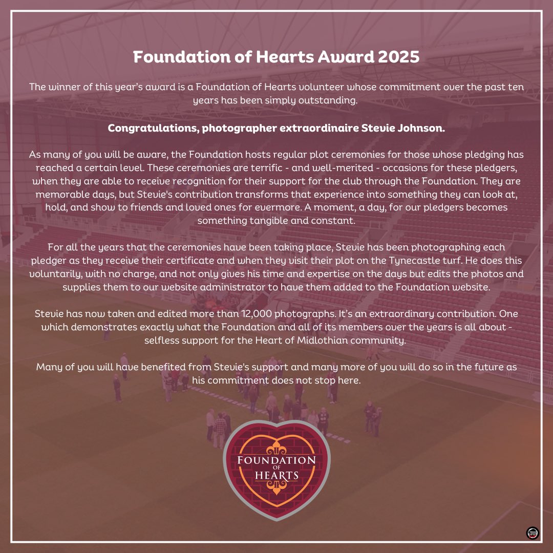 Congratulations to Stevie Johnson on receiving the Foundation of Hearts Award at last night's Player of the Year event! 

Your dedication and hard work never go unnoticed. Thank you for everything you do, Stevie! 🤝📷