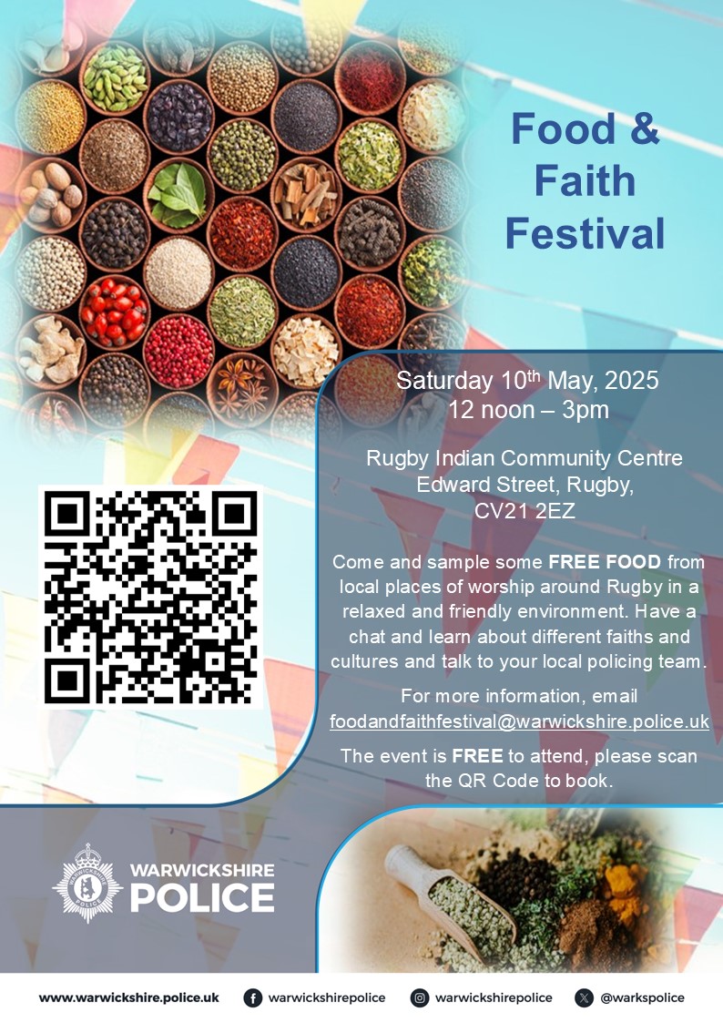 Rugby Food &amp; Faith Festival: Sat 10th May 12pm-3pm