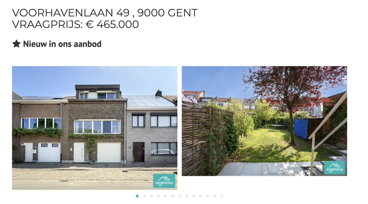 Lieneuh's tweet photo. Dit weekend in Trends Kanaal Z "de overwaardering van woningen is voorbij", meanwhile in de Muide in Gent: 
https://t.co/irIEgMAelW

De Muide waar ge tot 10 jaar geleden, huizen kocht aan €150-€250k. 
cc
@LVTornh https://t.co/YzdBV4xW98