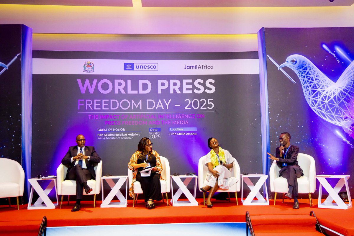 Today we kicked off #WorldPressFreedomDay celebrations in Arusha with powerful panel discussions and vibrant side events!!

Together, we’re reflecting on the future of journalism in the age of AI and reaffirming our commitment to press freedom, free speech and inclusive