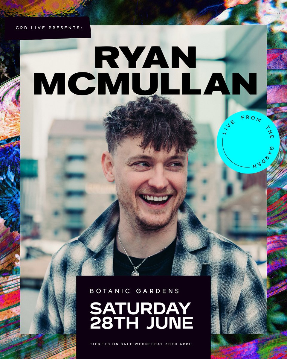 Cool FM (@coolfm) on Twitter photo JUST ANNOUNCED 🚨 <a href="/ryanmcmusic/">Ryan McMullan</a> will heading Botanic Gardens in Belfast 🎤 🎶
📍 Sat 28th Jun 2025
🎟️ Tickets on sale this Friday
We can’t wait for it Ryan! JUST ANNOUNCED 🚨 <a href="/ryanmcmusic/">Ryan McMullan</a> will heading Botanic Gardens in Belfast 🎤 🎶
📍 Sat 28th Jun 2025
🎟️ Tickets on sale this Friday
We can’t wait for it Ryan!