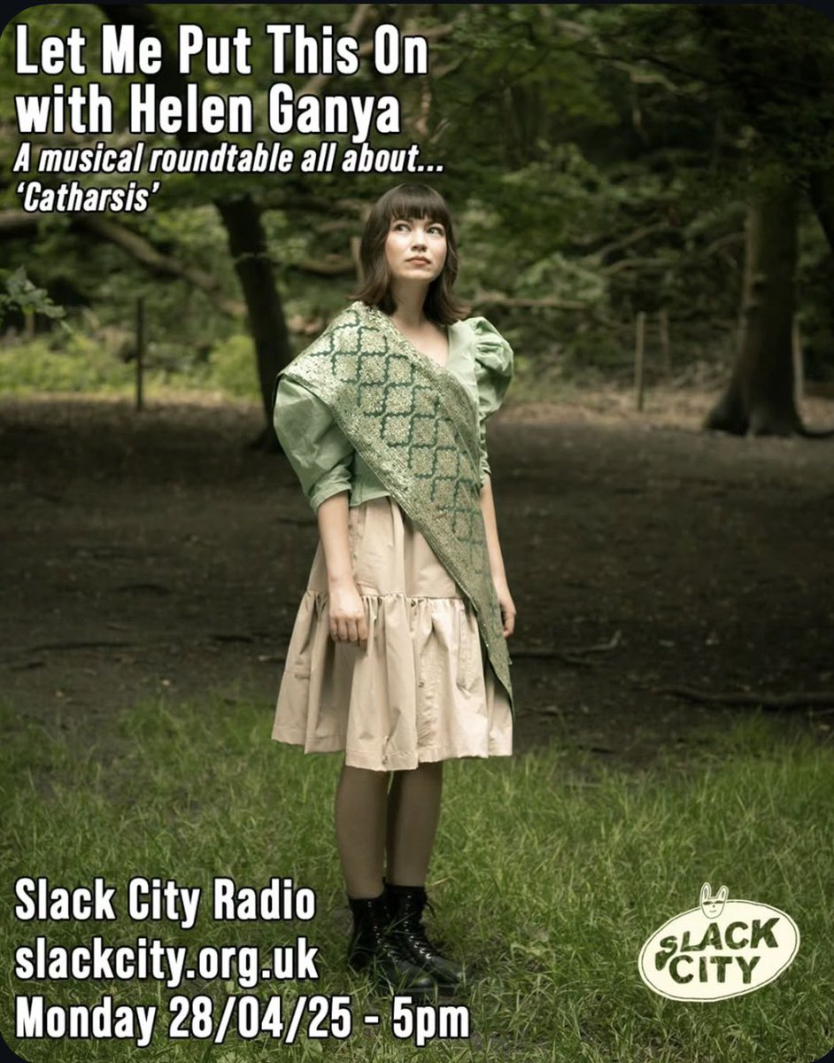 Helen Ganya (@helenganya) on Twitter photo Chatted to George and Ben on their radio show āLet Me Put This Onā on the theme of catharsis (as picked by their previous guests Slung), and also a bit about my album āShare Your Careā.
Tune in today 5pm BST on <a href="/slackcityradio/">Slack City</a>! š»
slackcity.org.uk Chatted to George and Ben on their radio show āLet Me Put This Onā on the theme of catharsis (as picked by their previous guests Slung), and also a bit about my album āShare Your Careā.
Tune in today 5pm BST on <a href="/slackcityradio/">Slack City</a>! š»
slackcity.org.uk