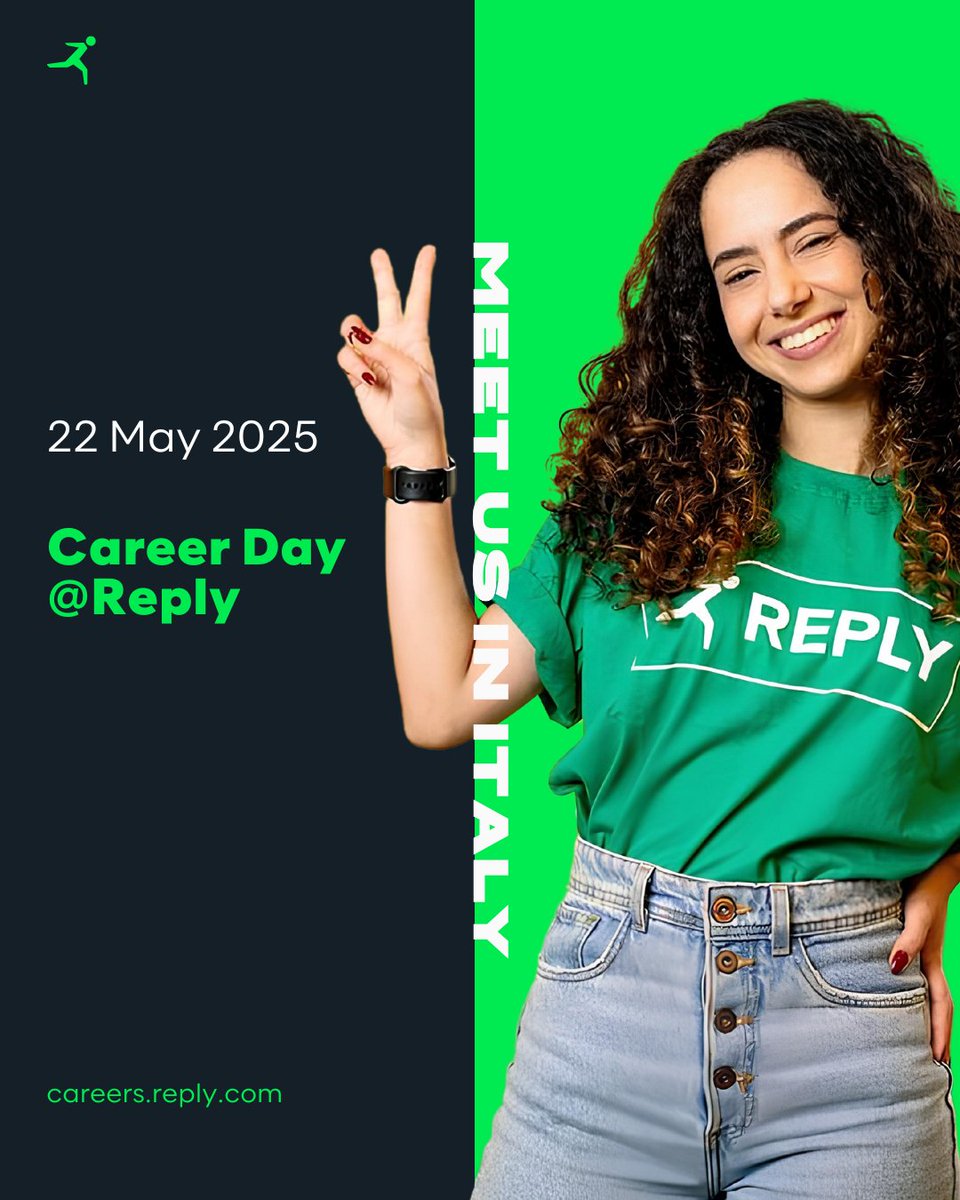 Have you graduated (or you are about to graduate) in a #STEM programme? 🎓

Are you passionate about innovative technologies?

Then join our first virtual #CareerDay of the year on 22nd May! 🚀

You will have the opportunity to discover the #LifeAtReply, get to know the job