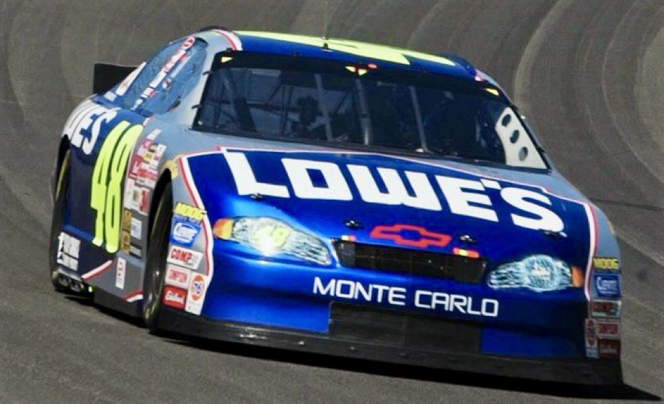 Jimmie Johnson won the 2002 NAPA Auto Parts 500 at California 23 years ago today. 🏁   

It was his first career Cup series win.    

#FirstTimeWinner 🏁