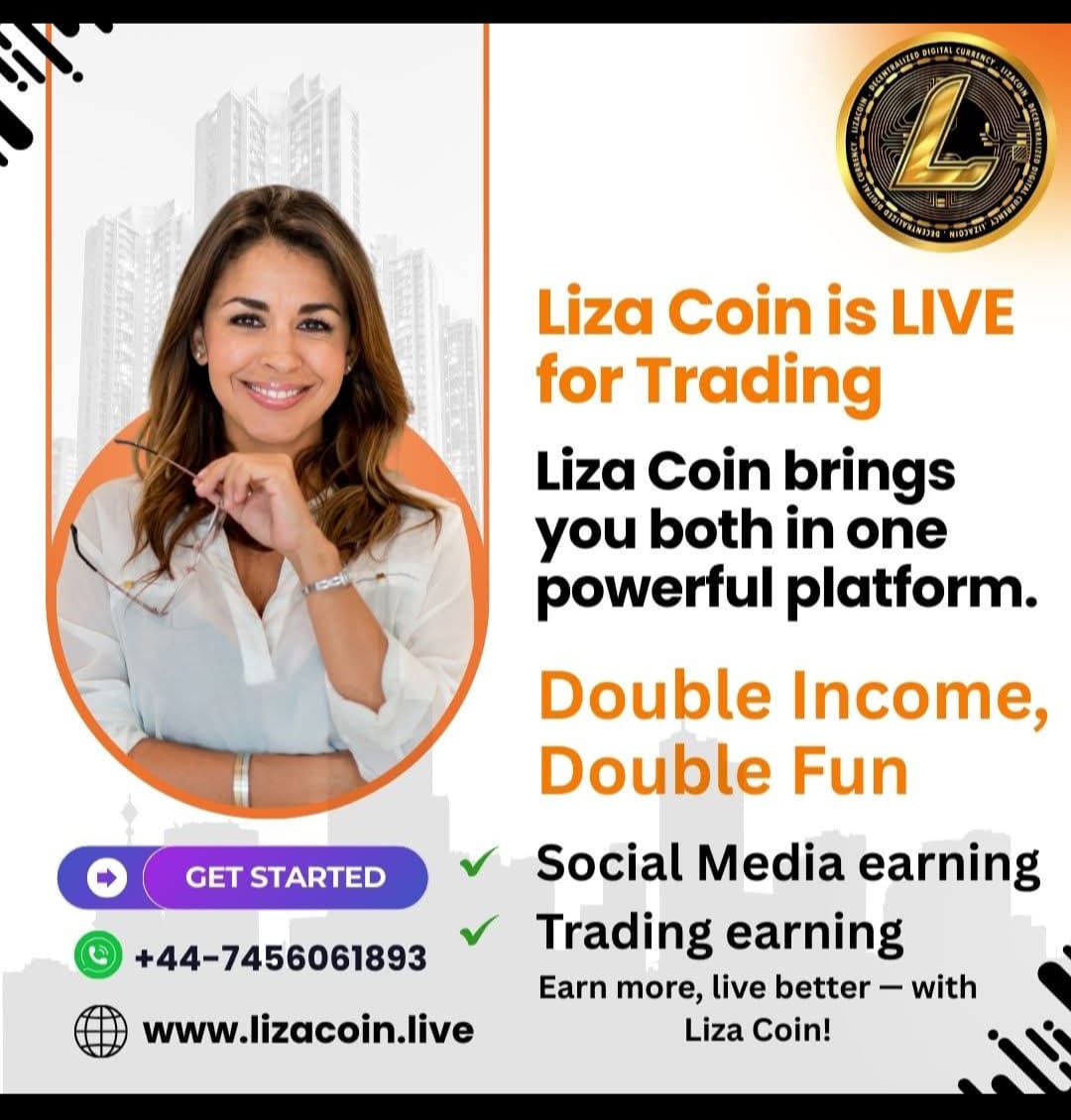 rx Ranjit@123 (@itzranjit153575) on Twitter photo Earn With Social Media Sharing, Live coin give $50000, To its Community member
Register at lizacoin.live
One lucky participant will win $5,000 USDT (₹4,50,000)!
+91-7047524724
sahooranjit2008@gmail.com
lizacoin.live/soft/member/re…
#LizaCoin
#EarnMoney Earn With Social Media Sharing, Live coin give $50000, To its Community member
Register at lizacoin.live
One lucky participant will win $5,000 USDT (₹4,50,000)!
+91-7047524724
sahooranjit2008@gmail.com
lizacoin.live/soft/member/re…
#LizaCoin
#EarnMoney