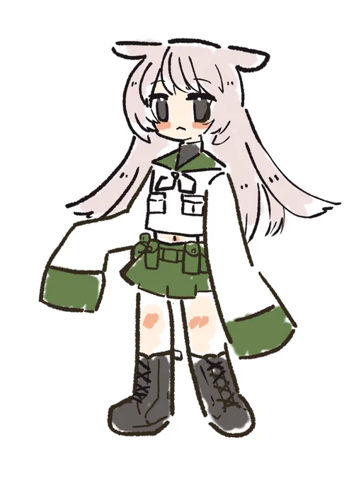 最初期シナモンを描き直してみて今の方と並べてみたけど初期モンめっちゃかわいいな… 