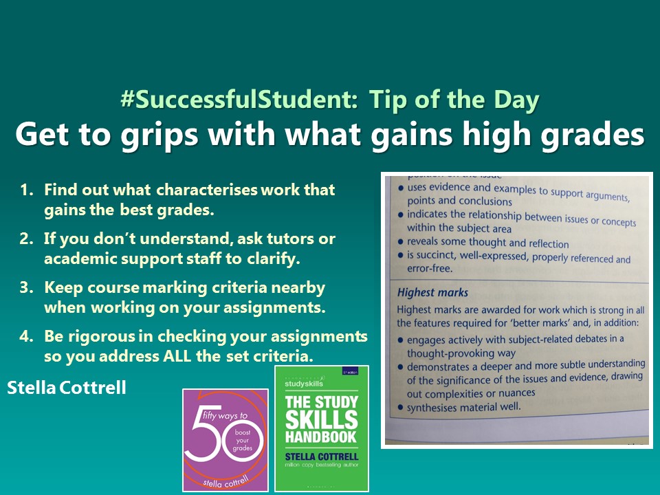 #SuccessfulStudent Get to grips with what gain high grades #Students #student #study #studying #studentlife #studygram #studyplus #college@BloomsburyStudy #collegelife #employability #assignments #amwriting  #unilife #uni #studentsuccess