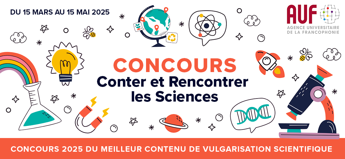 🎯 Passionné·e de science ? Montrez-le !
Participez au concours "Conter et Rencontrer les Sciences" 2025 !
📝🎨🎙🎥 4 catégories + 1 Prix Coup de Cœur ❤️
🏆 1000 € à la clé !
📅 Clôture : 15 mai 2025
👉 bit.ly/43UgHV7

#concours #sciences #Doctorant #Vulgarisation