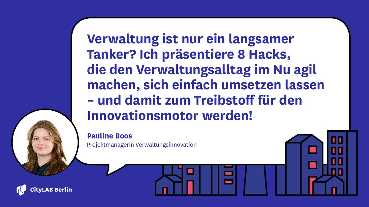 💡 Kleine Hacks, große Wirkung
In unserer neuen Kolumne zeigen wir, wie Meetings, Selbstorganisation &amp; Perspektivwechsel mit einfachen Methoden agiler werden – und was das mit Verwaltungsinnovation zu tun hat.

👇 Jetzt lesen:
citylab-berlin.org/de/blog/stadtg…