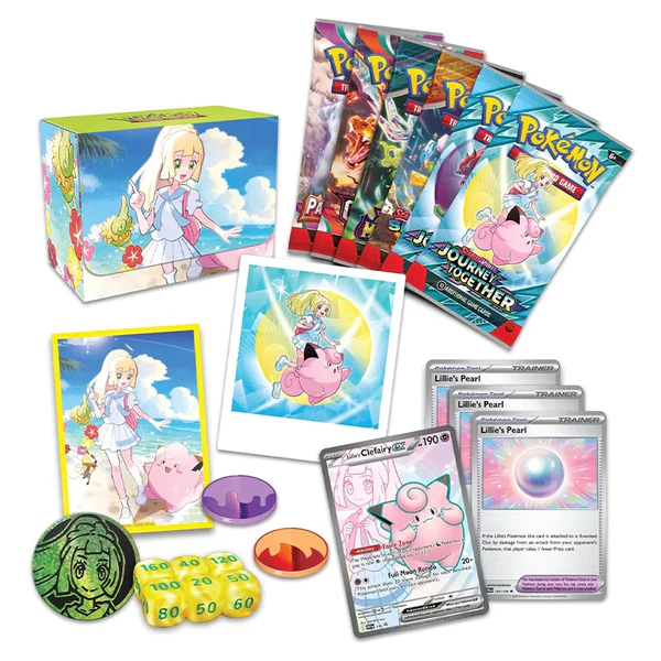 ポケモンカード　リーリエ JOURNEY TOGETHER 4パック ポケモンカードリーリエ4枚セット合計12枚新 品ファンアートの