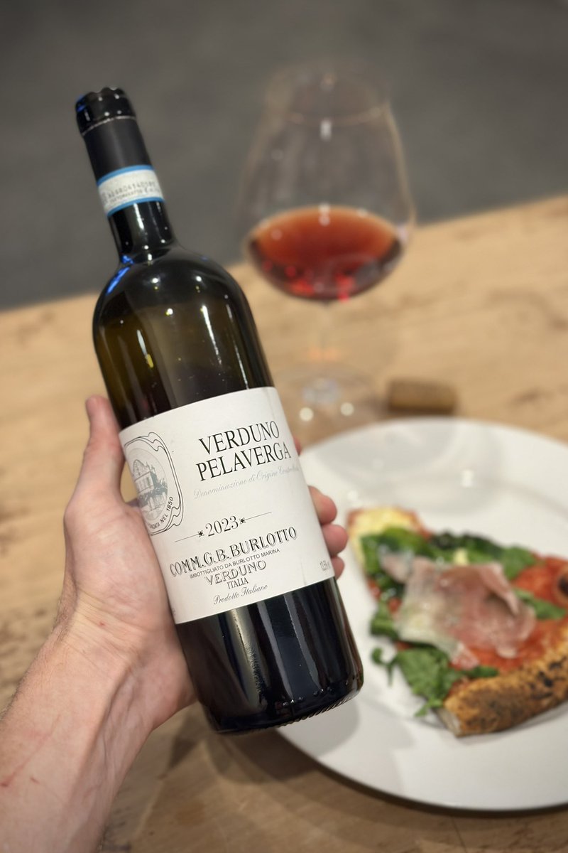 Very cool rare wine. G.B Burlotto Verduno Pelaverga 2023. Variety almost exclusively grown around Verduno in Piedmonte (one of the northern villages of Barolo). Almost extinct until the 1980s. Very light, floral aromatics, elegant &amp; slightly spicy. One of the best examples.