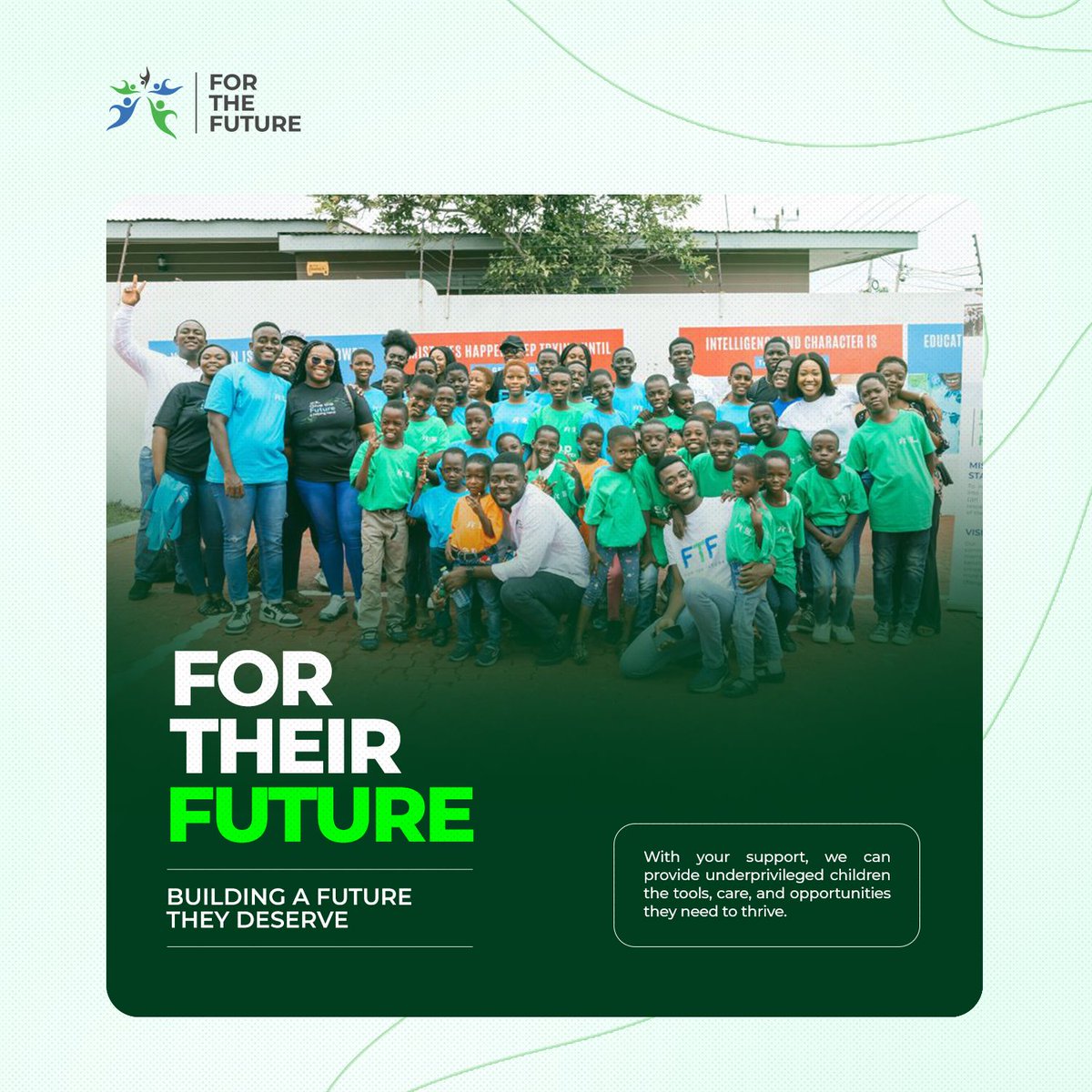 FTFGhana's tweet image. 🔗 Be the change &apos;For Their Future&apos;. Kindly visit  bit.ly/fortheirfuture to pledge your support today and help us create a world where every child has the chance to succeed.

#ForTheirFuture #ChangeMakers #EducationForAll #GhanaRising