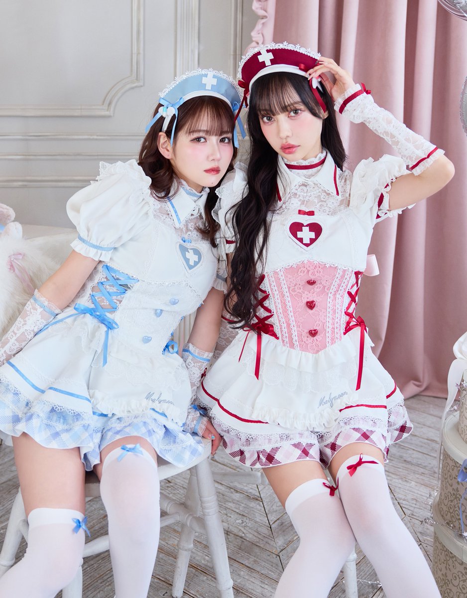 ジェラートチェックナース【Malymoon/マリームーン】ブルー 即日発送】アイドルチェックナース【Malymoon/マリームーン