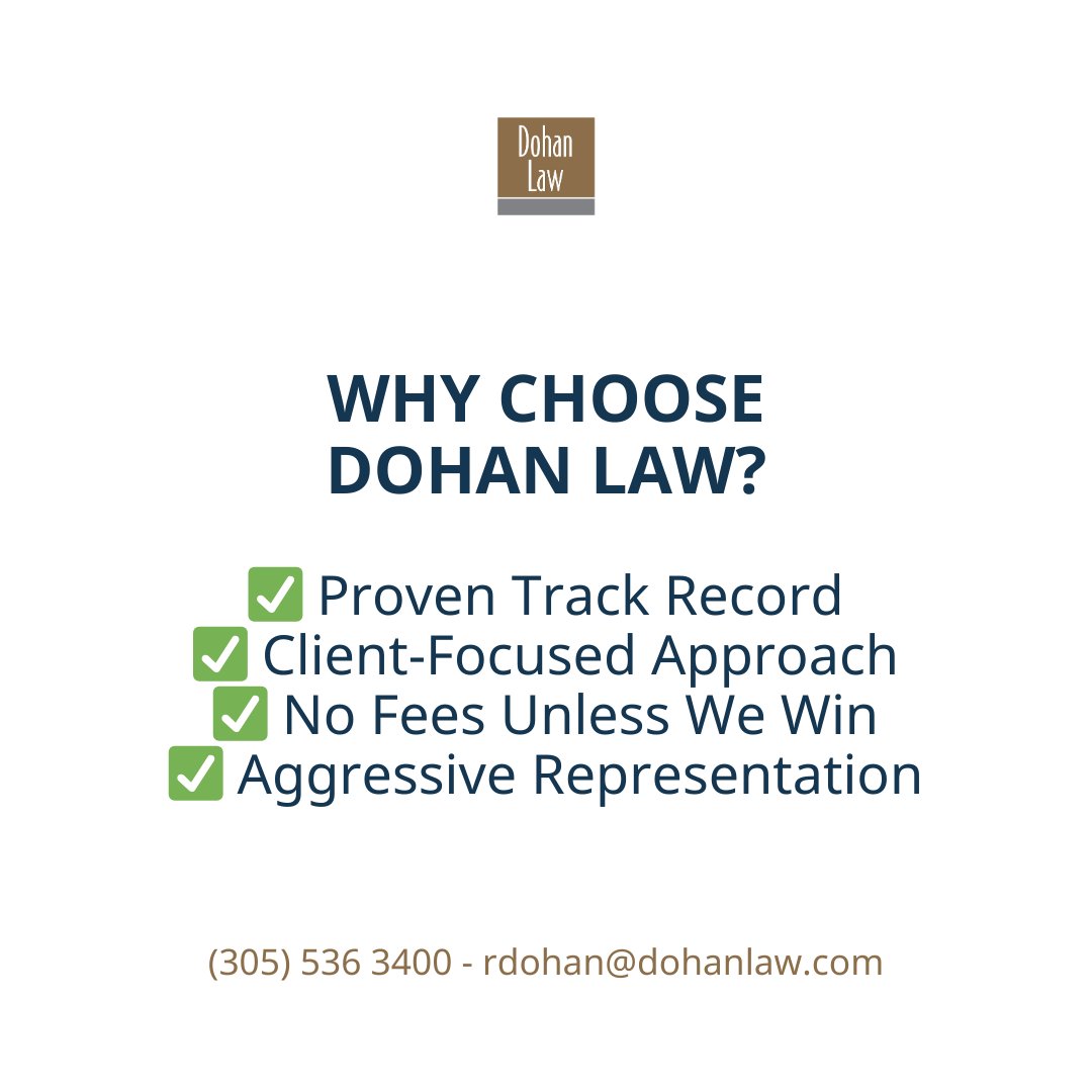 DohanLaw's tweet photo. ⁠Founded by Russell Dohan, a Florida Bar Board Certified Civil Trial Attorney, our firm is dedicated to providing caring, aggressive, and dependable representation to its clients.���⁠ https://t.co/QiKfMECM0f