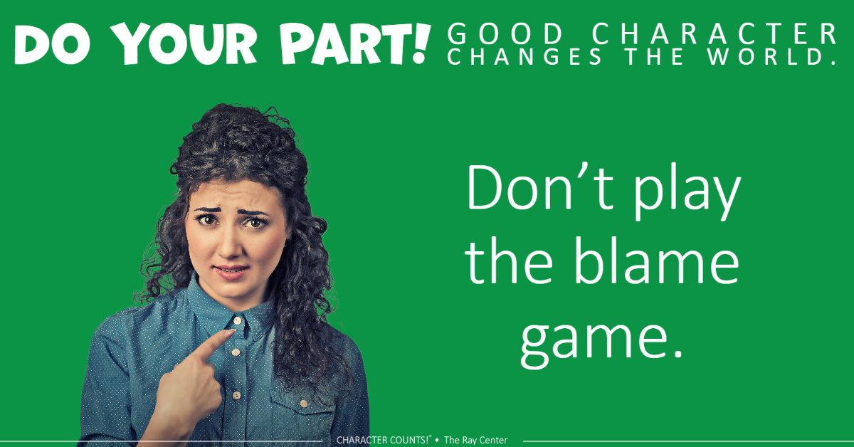 Take accountability and #responsibility for your mistakes. It's a great learning opportunity! 💚🙌 #CharacterCounts