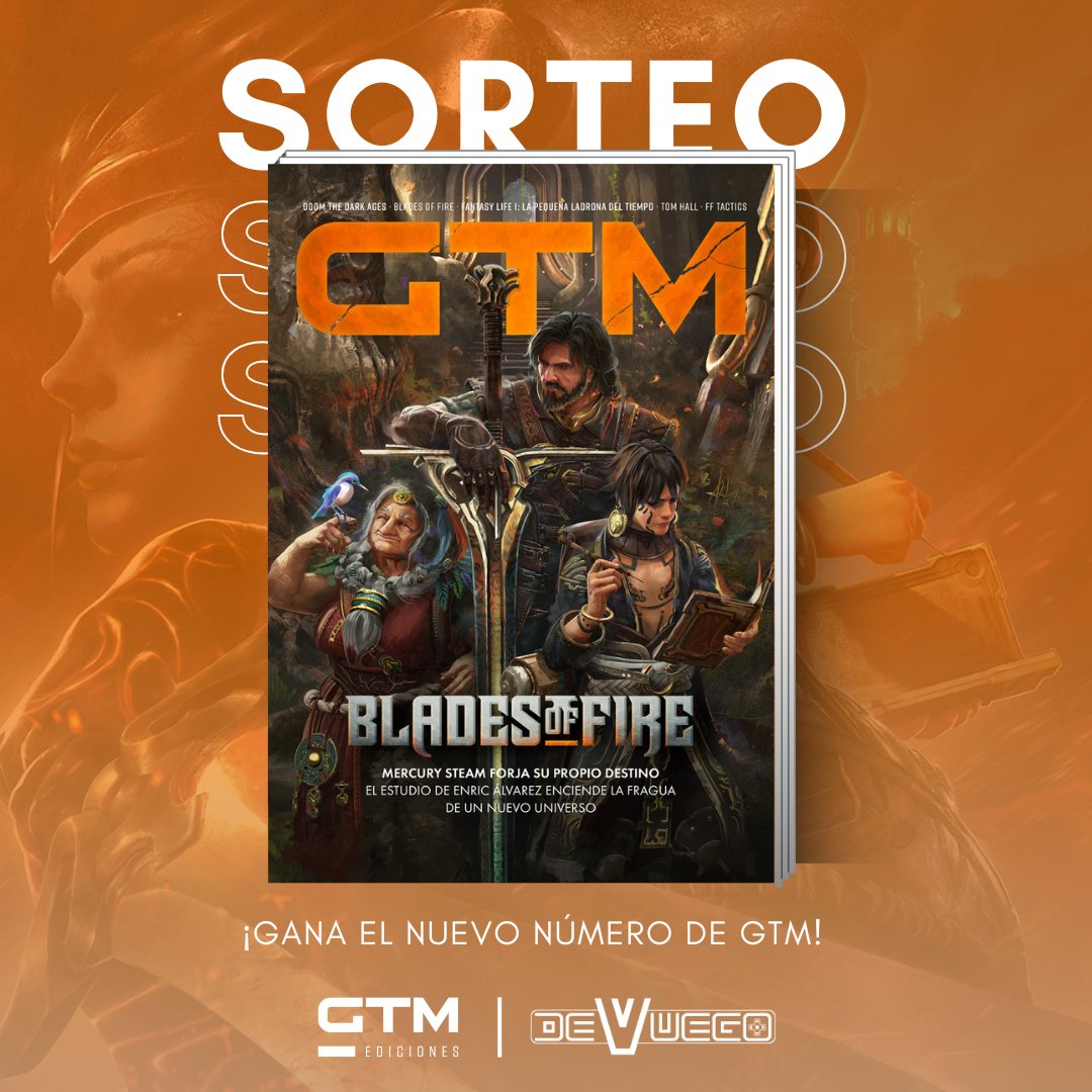 ¡Gana una copia del número de mayo de la revista GTM con portada del videojuego español Blades of Fire! 🇪🇸

1️⃣Haz RT
2️⃣Sigue a @gamestribune &amp; <a href="/DeVuego/">DeVuego</a>
3️⃣¡Menciona a quién le forjarías una espada!

🗓️Fin 06/05/2025 - Válido para Península