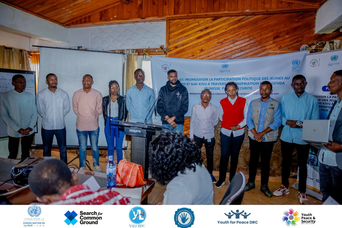 #SudKivu : 10 nouvelles organisations rejoignent la coalition JPS ! Une avancée majeure pour localiser l’Agenda Jeunesse, Paix et Sécurité et renforcer l’engagement des jeunes dans les initiatives de consolidation de la paix.✊ #JPS #ParticipationJeunesse #SFGC