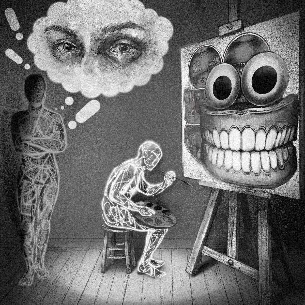 Eternal Gm web 3 

 Sometimes the thought runs faster than me, which can mean anything. 
From I don't want to control it, to I can't concentrate on every idea that flies into my head like a stray bullet 🔫