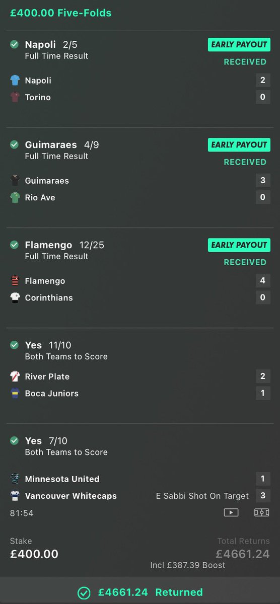 ANOTHER WINNER! 🔥🔥

There’s just no stopping by us at the minute! 

I have another huge one planned for today! 🤑😜

Come and clean up with us! 👇🏻👇🏻

t.me/+CZXSL_Sbkz0zM…